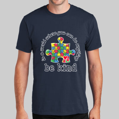 Adult - Be Kind Puzzle Piece T-Shirt - Autism Awareness Thumbnail