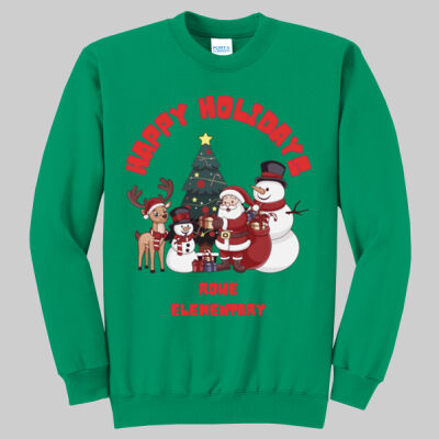 Adult Crewneck - Happy Holidays - Red Thumbnail