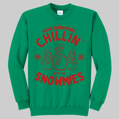 Adult Crewneck - Chillin' - Red Thumbnail